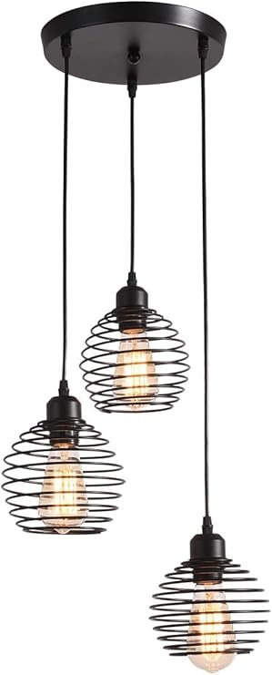 Pendant Lighting with Spring Cage